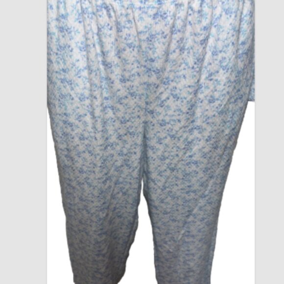 Miss Elaine Womens Pajama Set Floral Collared Long Sleeve Button Up Cottage S - Picture 5 of 6